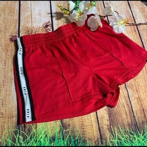 Victoria’s Secret PINK Red Stripe Track Shorts